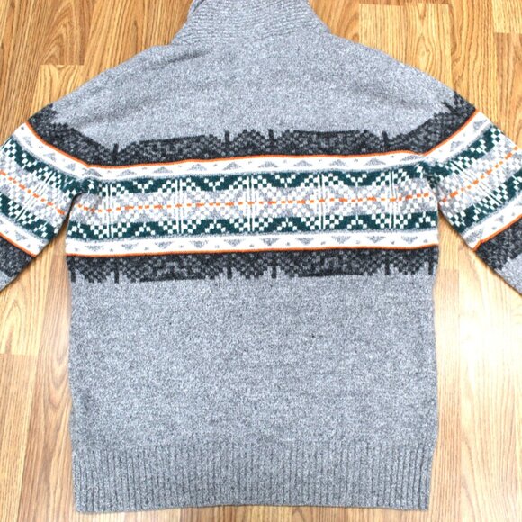 AMERICAN EAGLE SHAWL COLLAR SWEATER COTTON/ACRYLIC/NYLON KNIT Sz MEDIUM, M - Picture 5 of 5